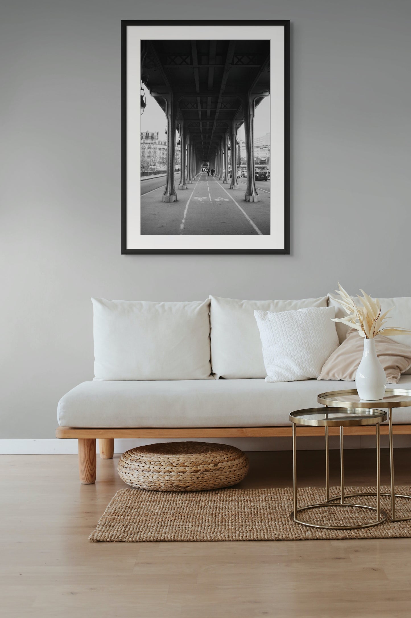 Road under Pont de Bir-Hakeim Bridge